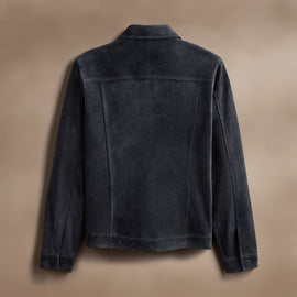Suede Jean Jacket in Smokey Grey | James Perse Los Angeles