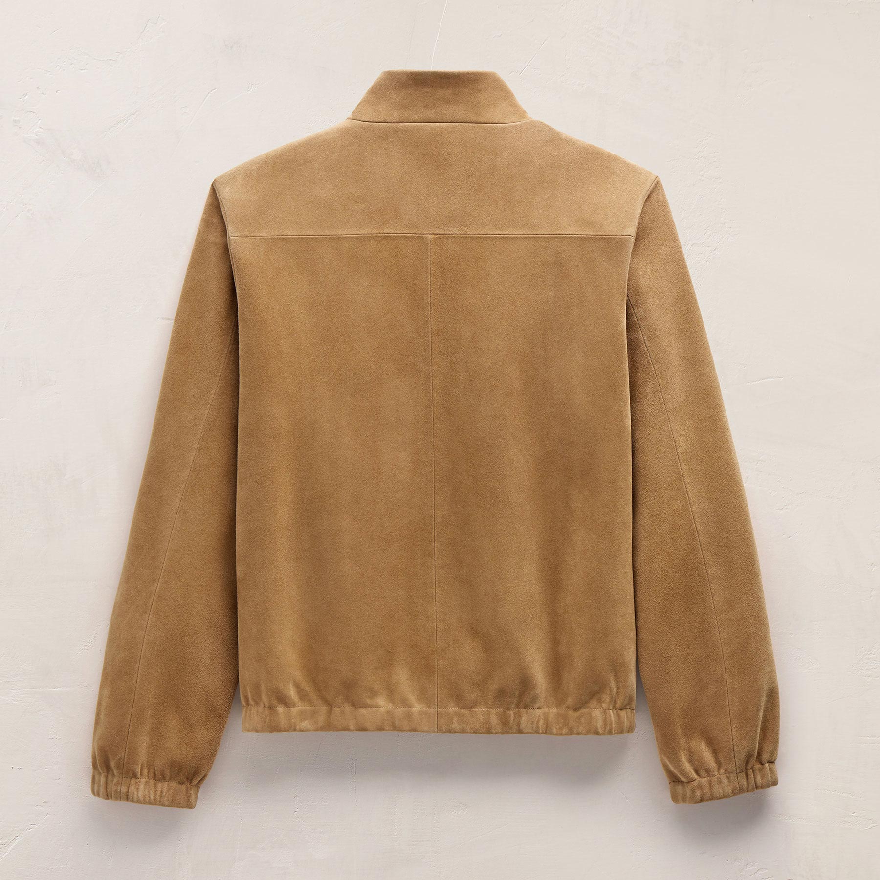 Suede Bomber Jacket - Sand | James Perse Los Angeles