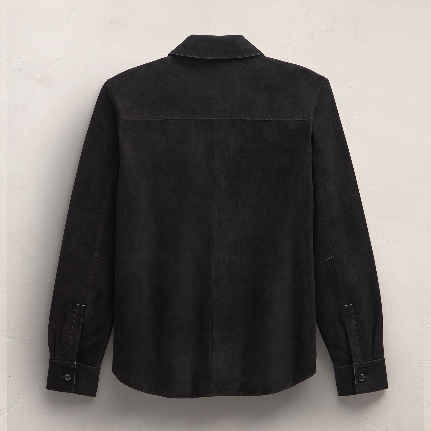 Suede Western Shirt - Black | James Perse Los Angeles