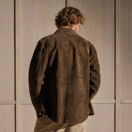 Suede Western Shirt - Bark