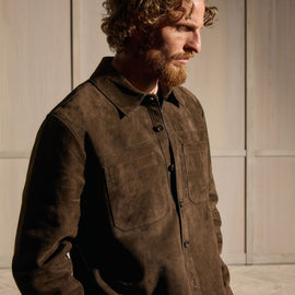 Suede Western Shirt - Bark