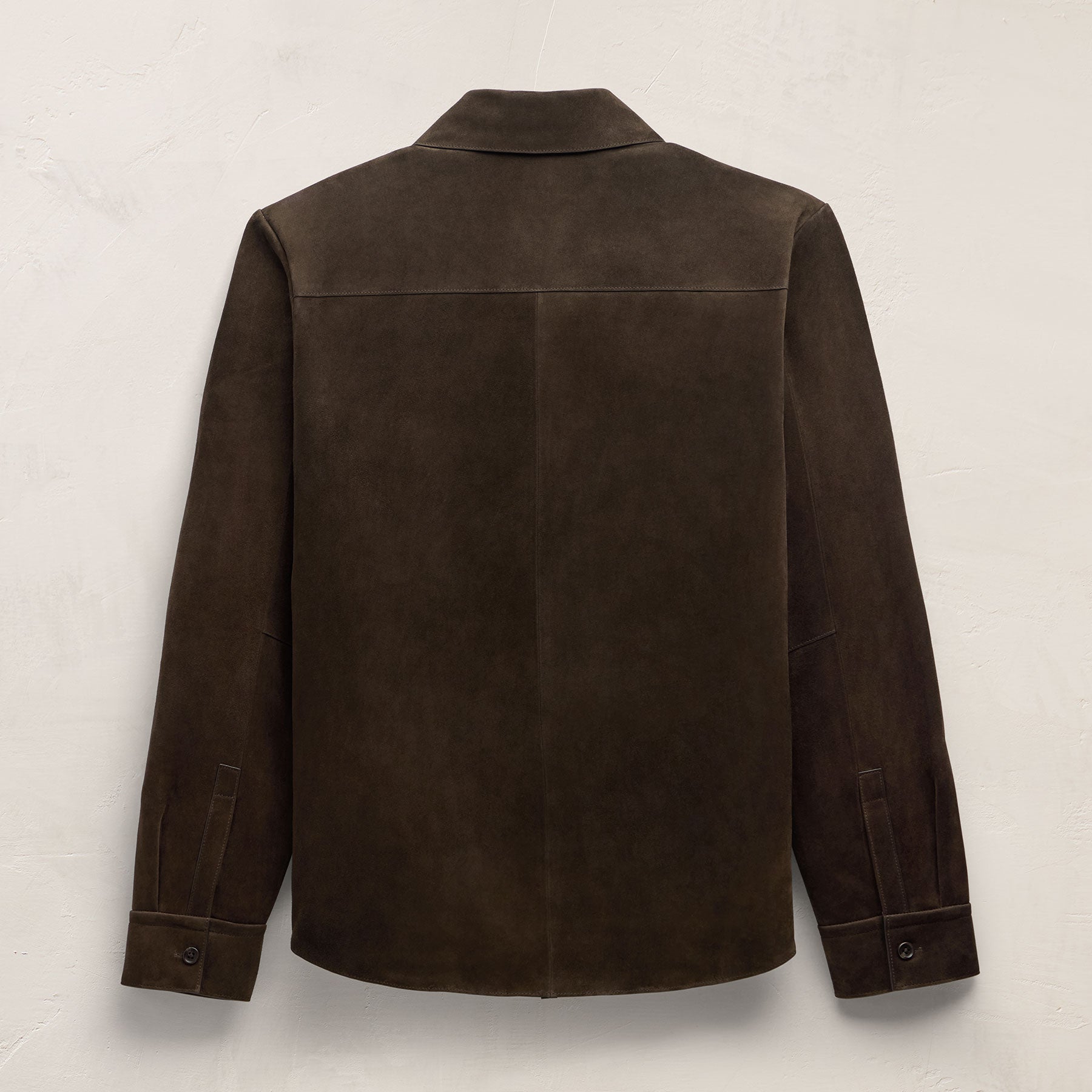 Suede Western Shirt - Bark | James Perse Los Angeles