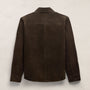 Suede Western Shirt - Bark | James Perse Los Angeles