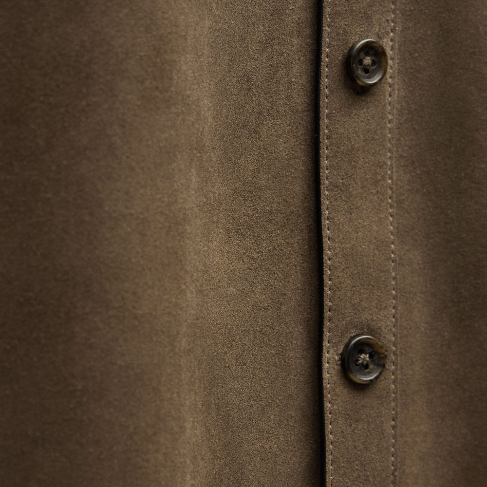 Suede Western Shirt - Coyote