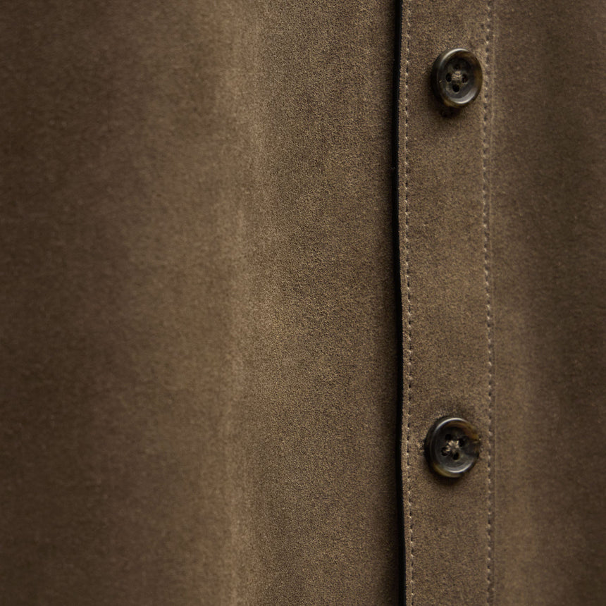 Suede Western Shirt - Coyote