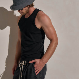 LA Skate Tank in Black | James Perse Los Angeles