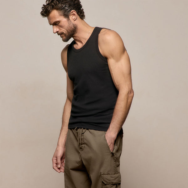 LA Skate Tank in Black | James Perse Los Angeles