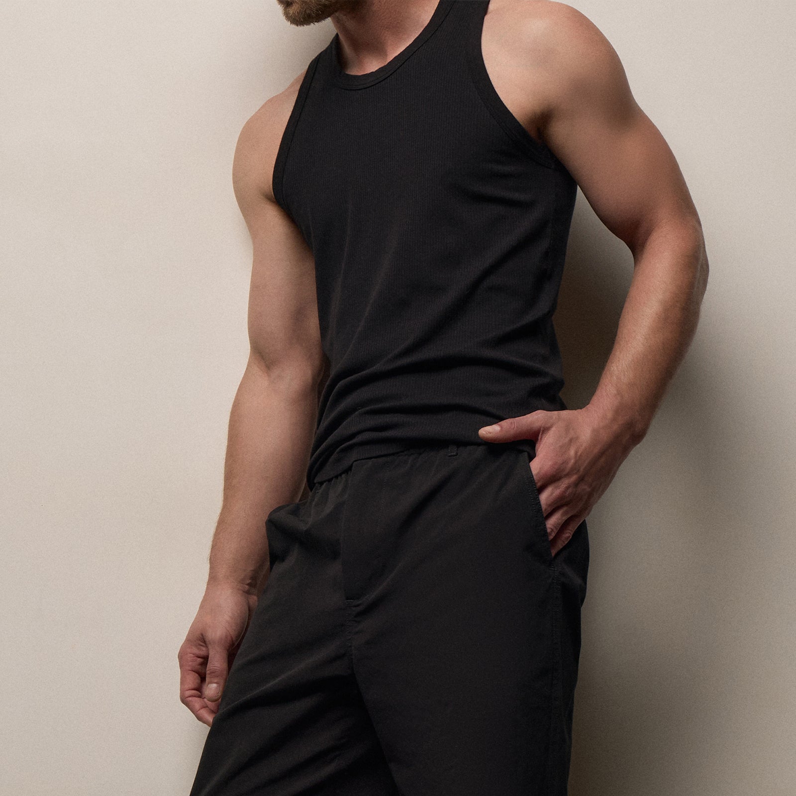 LA Muscle Tank - Black | James Perse Los Angeles