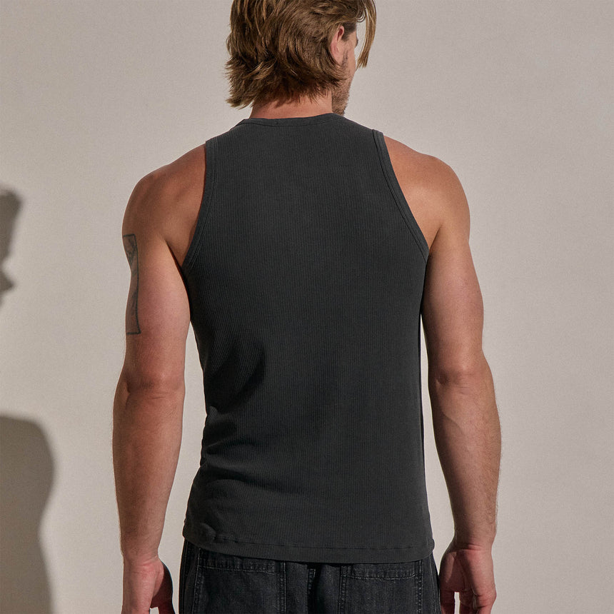LA Skate Tank in Carbon Pigment | James Perse Los Angeles