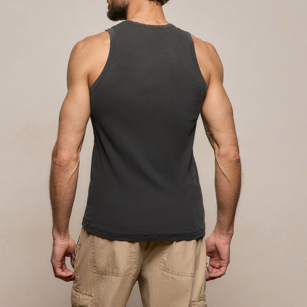 LA Skate Tank in Carbon Pigment | James Perse Los Angeles