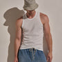 LA Skate Tank in White | James Perse Los Angeles