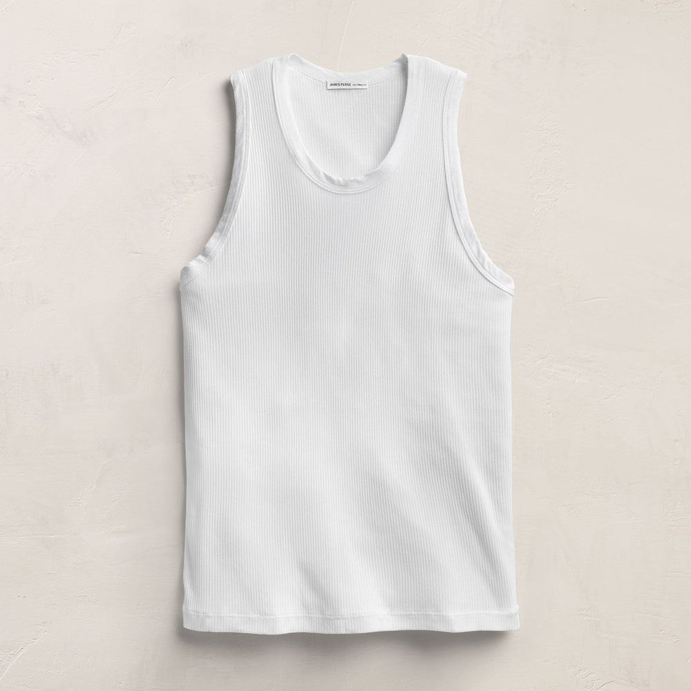 LA Skate Tank in White | James Perse Los Angeles