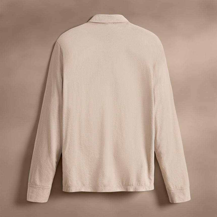 Long Sleeve Pocket Polo in Faint | James Perse Los Angeles