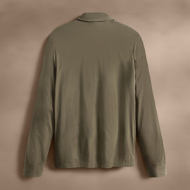 Long Sleeve Pocket Polo in Peet | James Perse Los Angeles