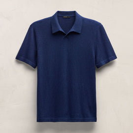 Cotton Cashmere Polo in Admiral | James Perse Los Angeles
