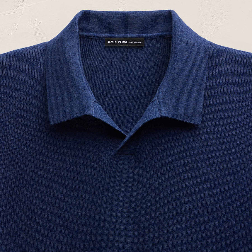 Cotton Cashmere Polo in Admiral | James Perse Los Angeles