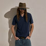 Cotton Cashmere Polo in Admiral | James Perse Los Angeles