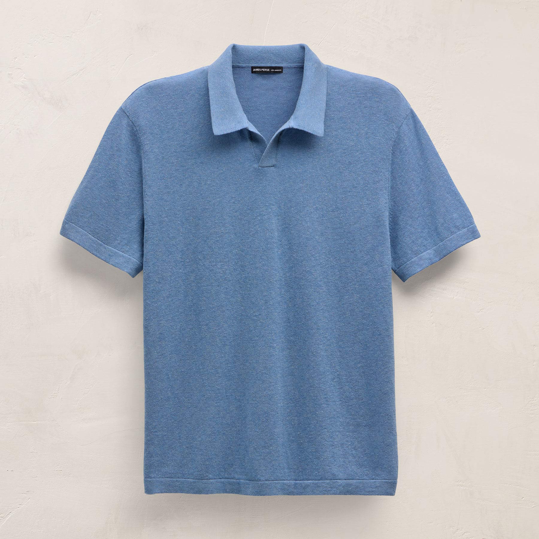 Organic Cotton Cashmere Polo in Denim | James Perse Los Angeles