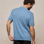 Cotton Cashmere Polo in Denim | James Perse Los Angeles