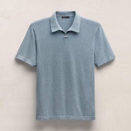 Cotton Cashmere Polo in Sky Blue | James Perse Los Angeles