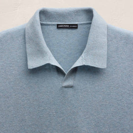 Cotton Cashmere Polo in Sky Blue | James Perse Los Angeles