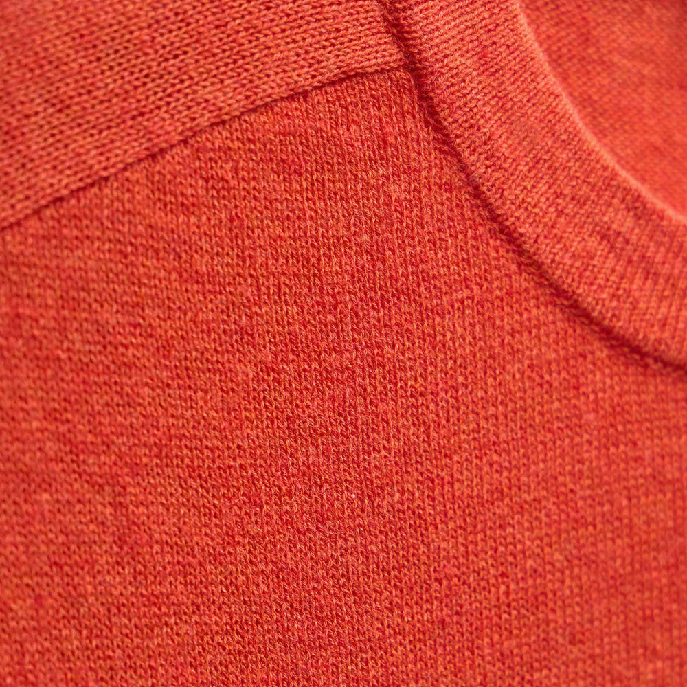 Organic Cotton Cashmere Raglan Crew in Blood Orange | James Perse Los Angeles
