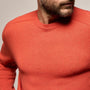 Cotton Cashmere Raglan Crew in Blood Orange | James Perse Los Angeles