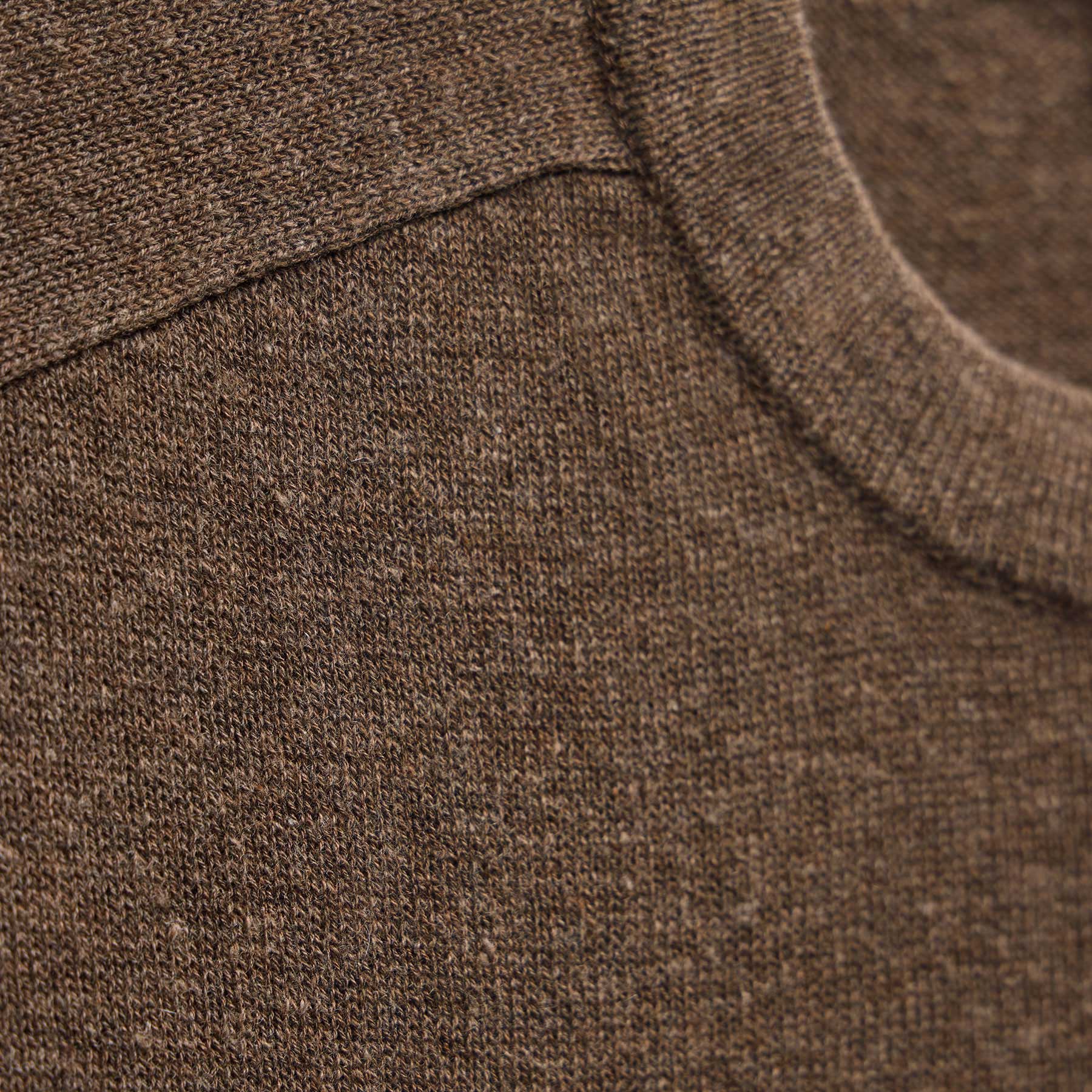 Organic Cotton Cashmere Raglan Crew in Brownstone | James Perse Los Angeles