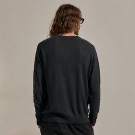 Cotton Cashmere Raglan Crew in Coal | James Perse Los Angeles