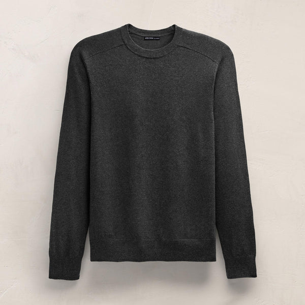 Organic Cotton Cashmere Raglan Crew in Coal | James Perse Los Angeles