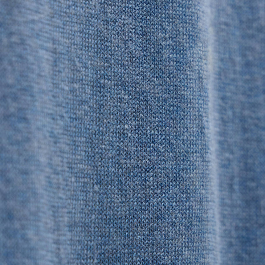 Organic Cotton Cashmere Raglan Crew in Denim | James Perse Los Angeles