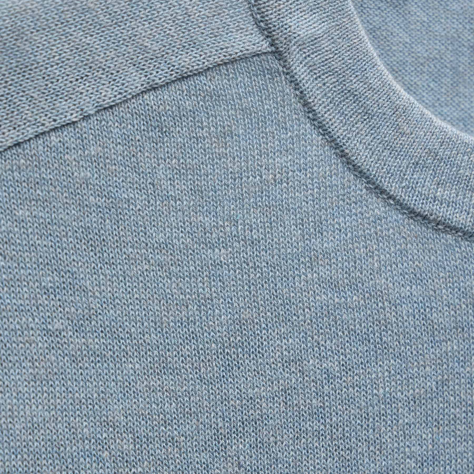 Cotton Cashmere Raglan Crew in Sky Blue | James Perse Los Angeles