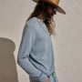 Cotton Cashmere Raglan Crew in Sky Blue | James Perse Los Angeles