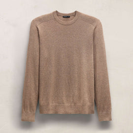 Cotton Cashmere Raglan Crew in Warm Brown | James Perse Los Angeles