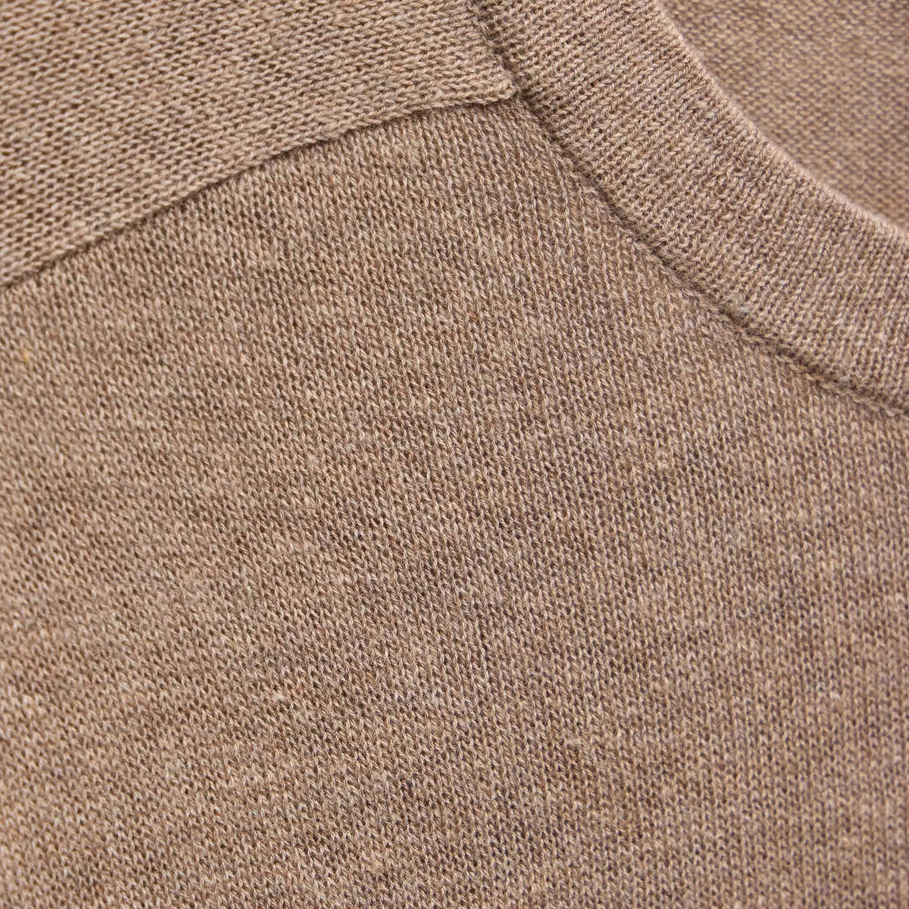 Cotton Cashmere Raglan Crew in Warm Brown | James Perse Los Angeles