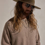 Cotton Cashmere Raglan Crew in Warm Brown | James Perse Los Angeles