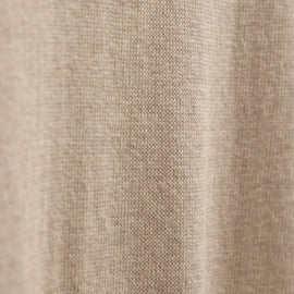 Organic Cotton Cashmere Half Zip in Wheat | James Perse Los Angeles