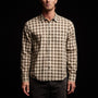 Cotton Plaid Shirt in Mineral/Jungle | James Perse Los Angeles