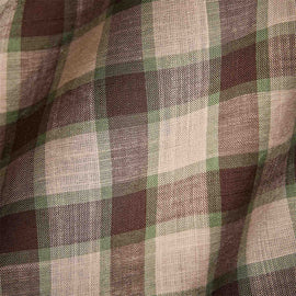 Cotton Plaid Shirt in Mineral/Jungle | James Perse Los Angeles