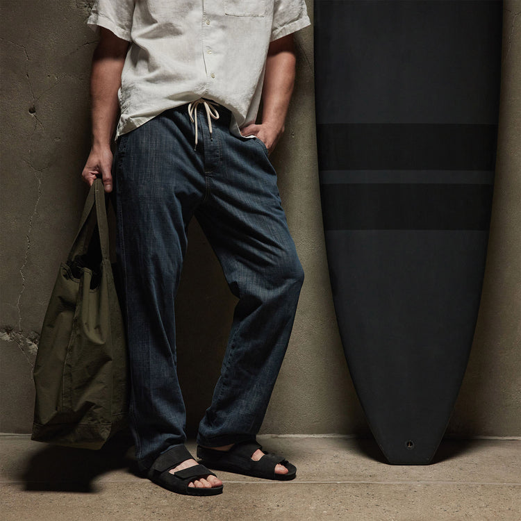 Cotton Denim Pant - Medium Wash | James Perse Los Angeles
