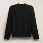 Soft Featherweight Cashmere Crew in Black | James Perse Los Angeles