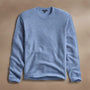 Soft Featherweight Cashmere Crew in Blue Sky | James Perse Los Angeles