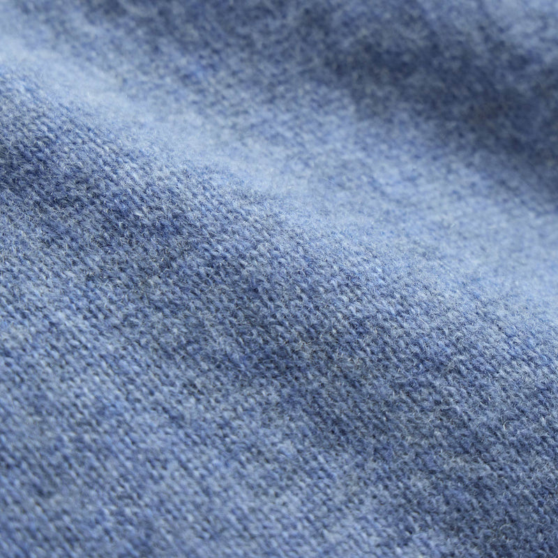 Soft Featherweight Cashmere Crew in Blue Sky | James Perse Los Angeles