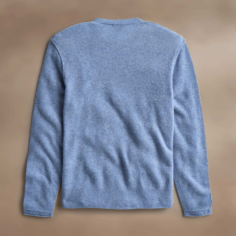 Soft Featherweight Cashmere Crew in Blue Sky | James Perse Los Angeles