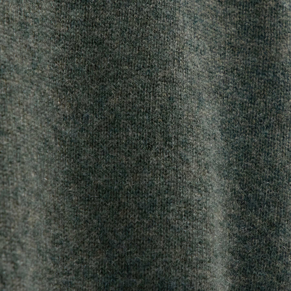 Soft Featherweight Cashmere Crew in Dark Olive | James Perse Los Angeles