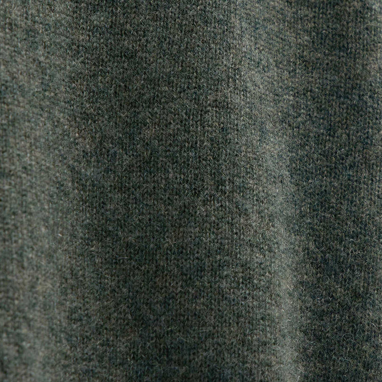 Soft Featherweight Cashmere Crew in Dark Olive | James Perse Los Angeles