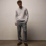 Soft Featherweight Cashmere Crew in Grey Glacier | James Perse Los Angeles