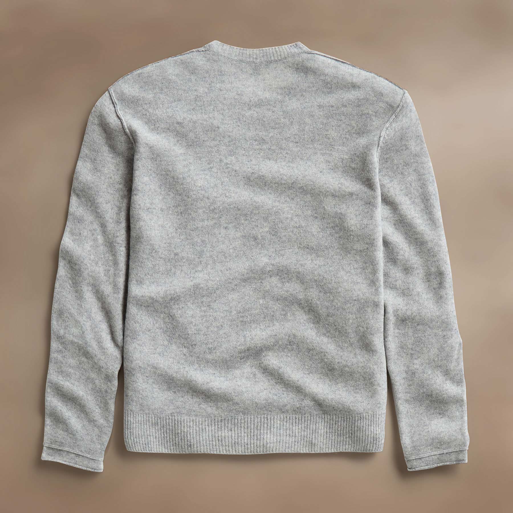 Soft Featherweight Cashmere Crew in Light Heather Grey | James Perse Los Angeles