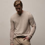 Men's Soft Featherweight Cashmere Crew Gift Set In Grey Glacier/Light Beige | James Perse Los Angeles