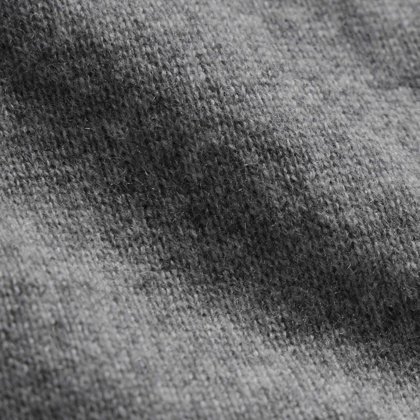 Soft Featherweight Cashmere Crew in Mid Heather Grey | James Perse Los Angeles